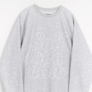 NWT Brunette The Label Self Love Club Sweater S